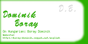 dominik boray business card